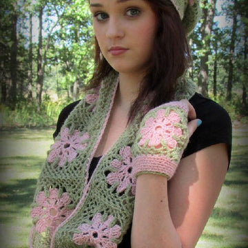 Frost Flower Cowl Set