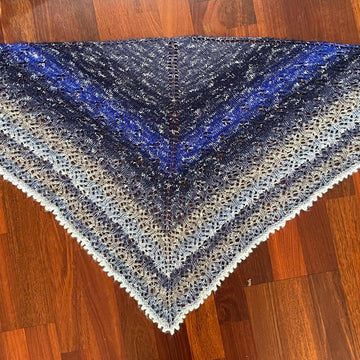 Shades of Blue Shawl