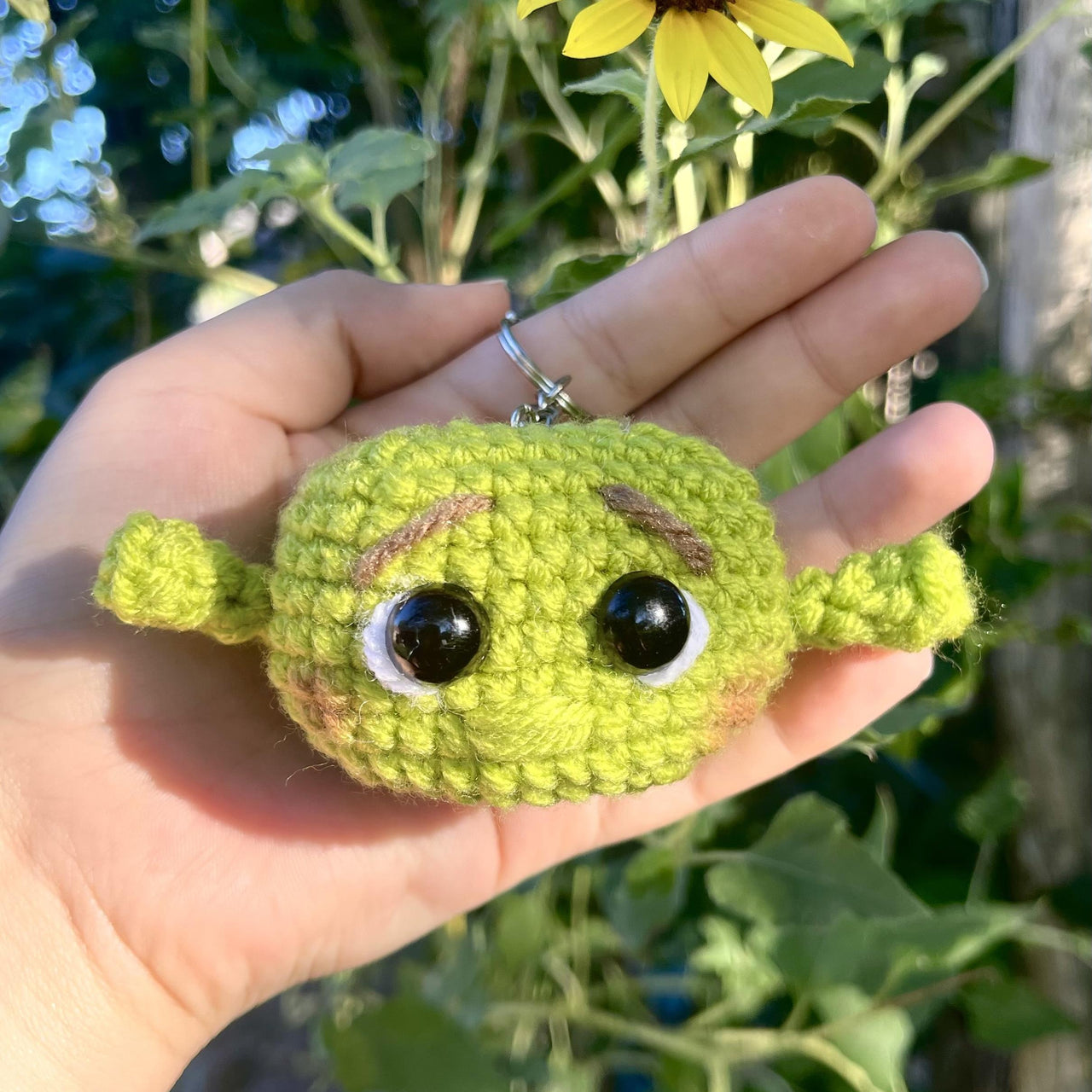 Shrek Crochet Amigurumi Pattern: Easy Keychain (PDF Pattern)