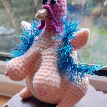 Gloria the Tinsel Titty Turkey