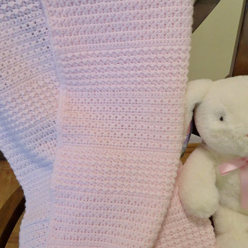 Sweet Beginnings Baby Blanket Crochet Pattern - Lion Brand Baby Soft (DK) - Beginner Friendly