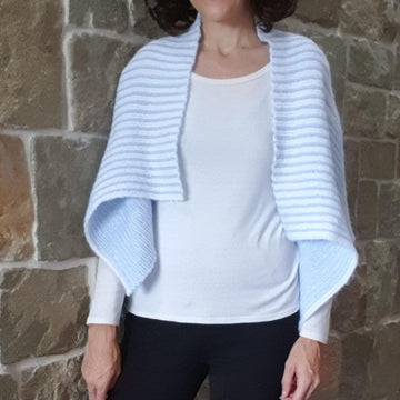 Robyn - curved garter stitch wrap