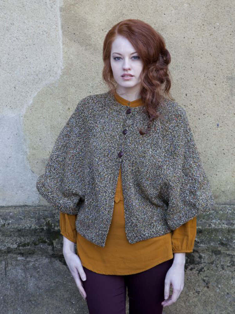 Cardigan Cape in Debbie Bliss Milano
