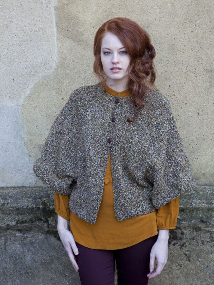 Cardigan Cape in Debbie Bliss Milano