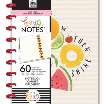 Happy Planner Medium Notebook W/60 Sheets - Foodie, Lined