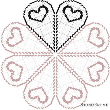Filet Heart Table Topper