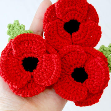 Crocheted Poppy