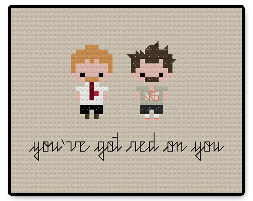 Shaun of the Dead Bite Size - PDF Cross Stitch Pattern