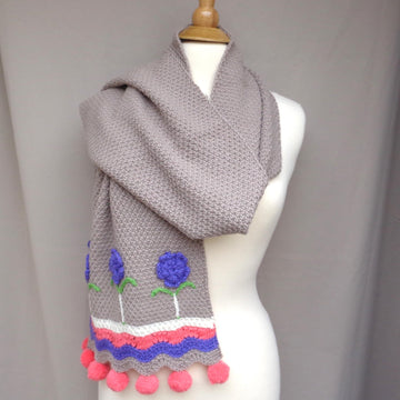 Winter Blooms Scarf