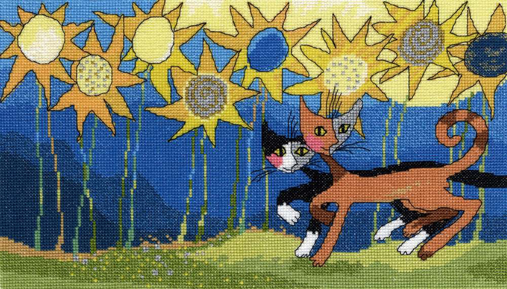 Bothy Threads Sunflower Way Cross Stitch Kit - 32x18cm