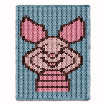 Finger Knitting Pattern, Piglet Knit Kids Blanket