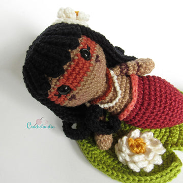 Iara, the brazilian mermaid - crochet pattern by Crochelandia