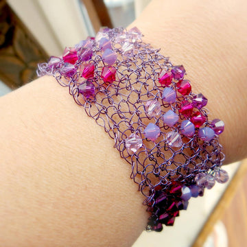 Crystal & Wire Bracelet