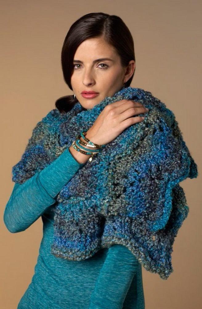 Maria's Shawl in Red Heart Stellar - LW3484