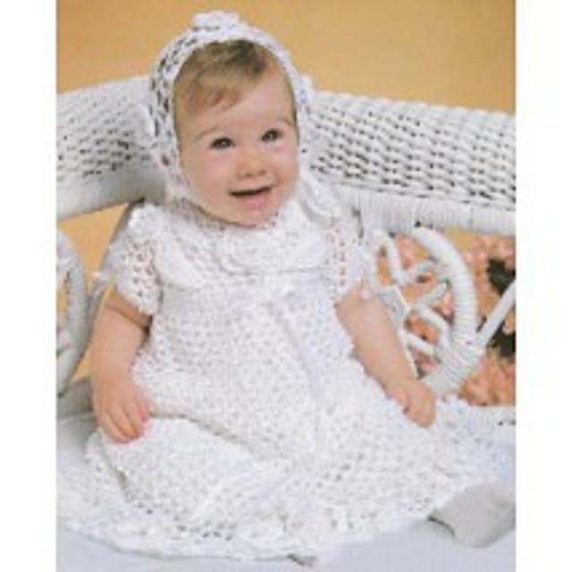 Crocheted Christening set