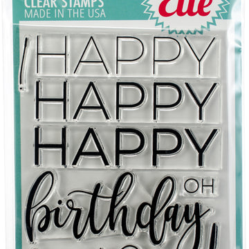 Avery Elle Clear Stamp Set 4"X6" - Big Birthday