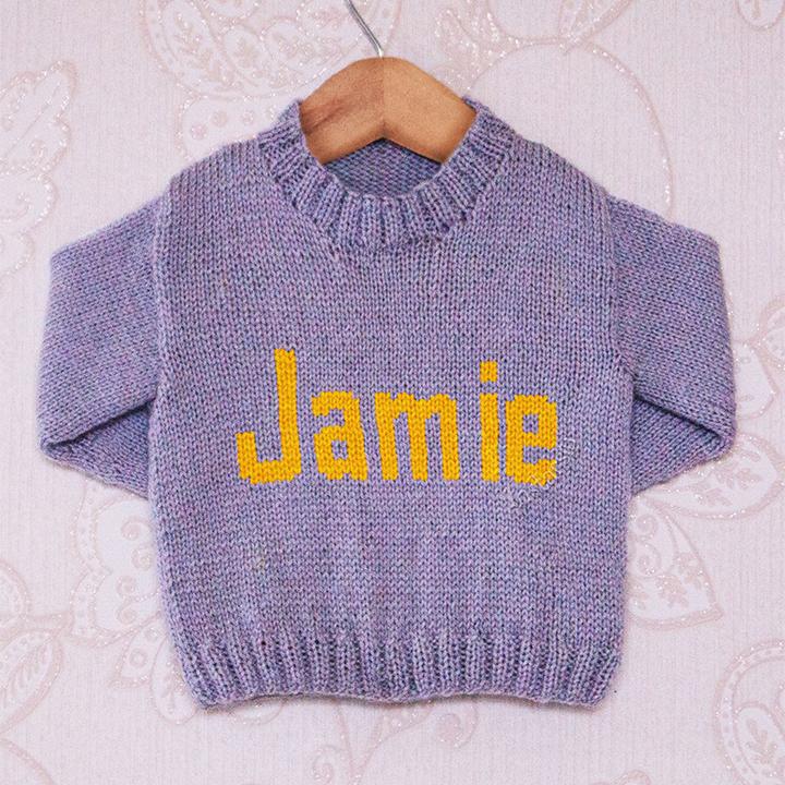 Intarsia - Jamie Moniker Chart - Childrens Sweater