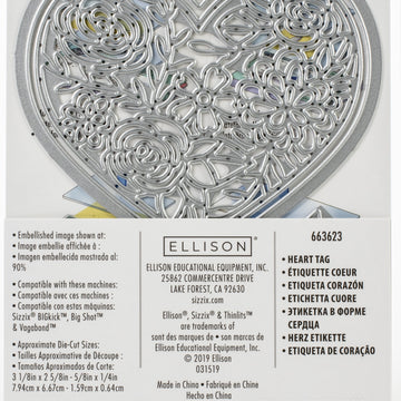 Sizzix Thinlits Dies By Katelyn Lizardi - Heart Tag