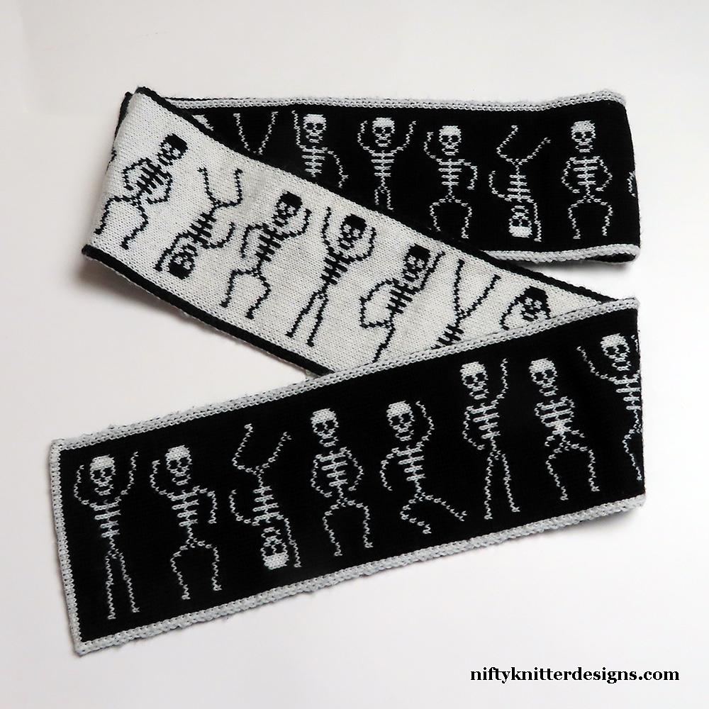 Spooky Scary Skeleton Scarf