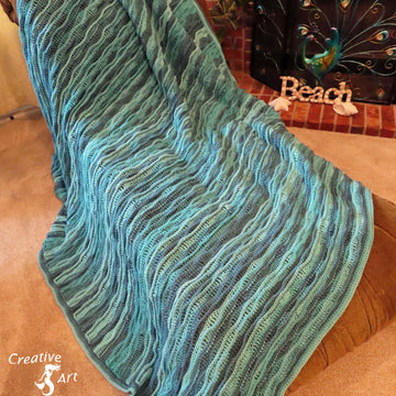 Sea Breeze Blanket Afghan Twin - King