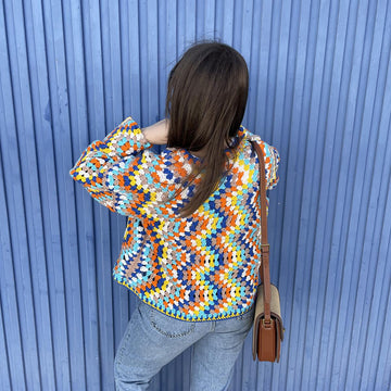 Striped Chevron Cardigan