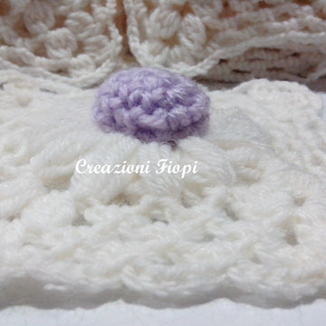 Lilac Daisy Baby blanket