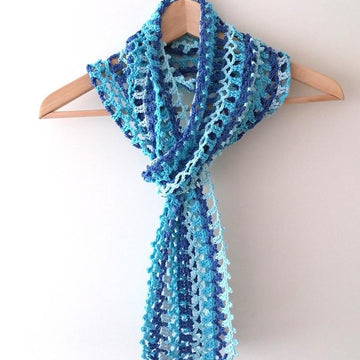 Little blue summer scarf