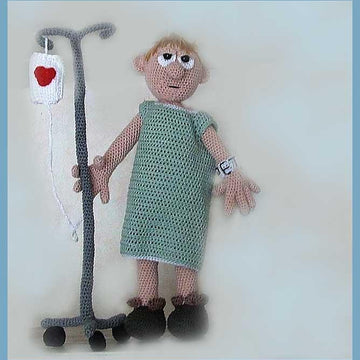 Patient Pete amigurumi doll