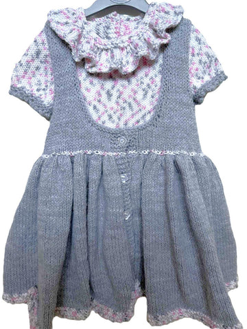 127. Flared Pinafore Dress Set