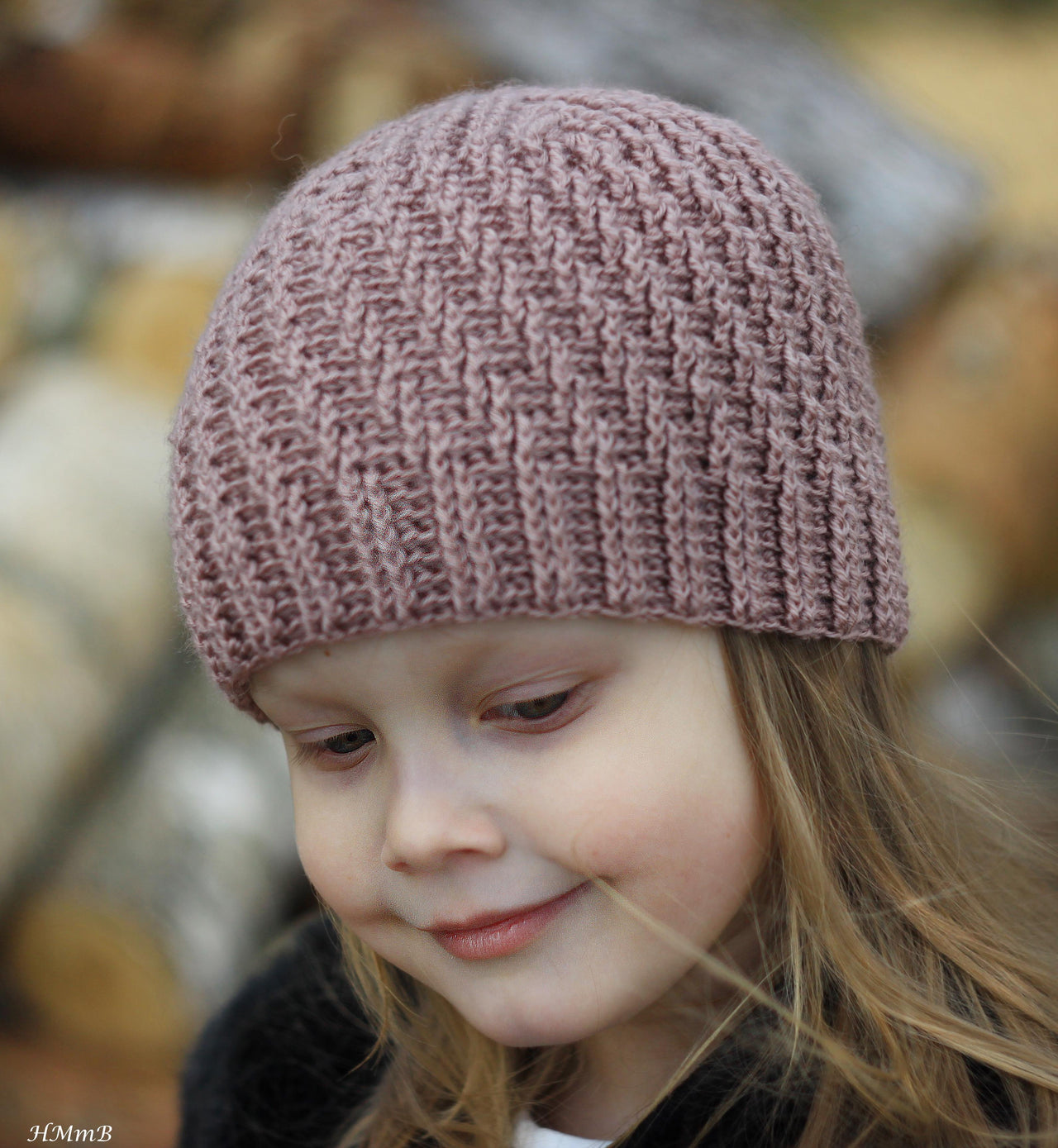 Crochet striped hat