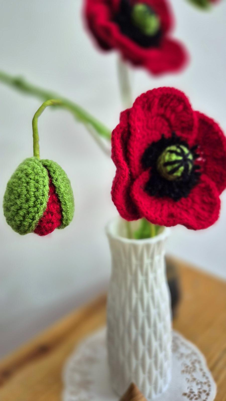 Poppy flower bouquet