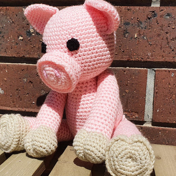 Crochet Pig Soft Toy