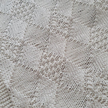Textured Diamond Baby Blanket