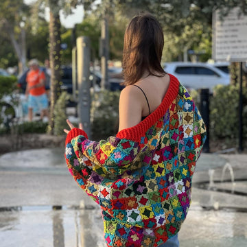 Mosaic Cocoon Shrug