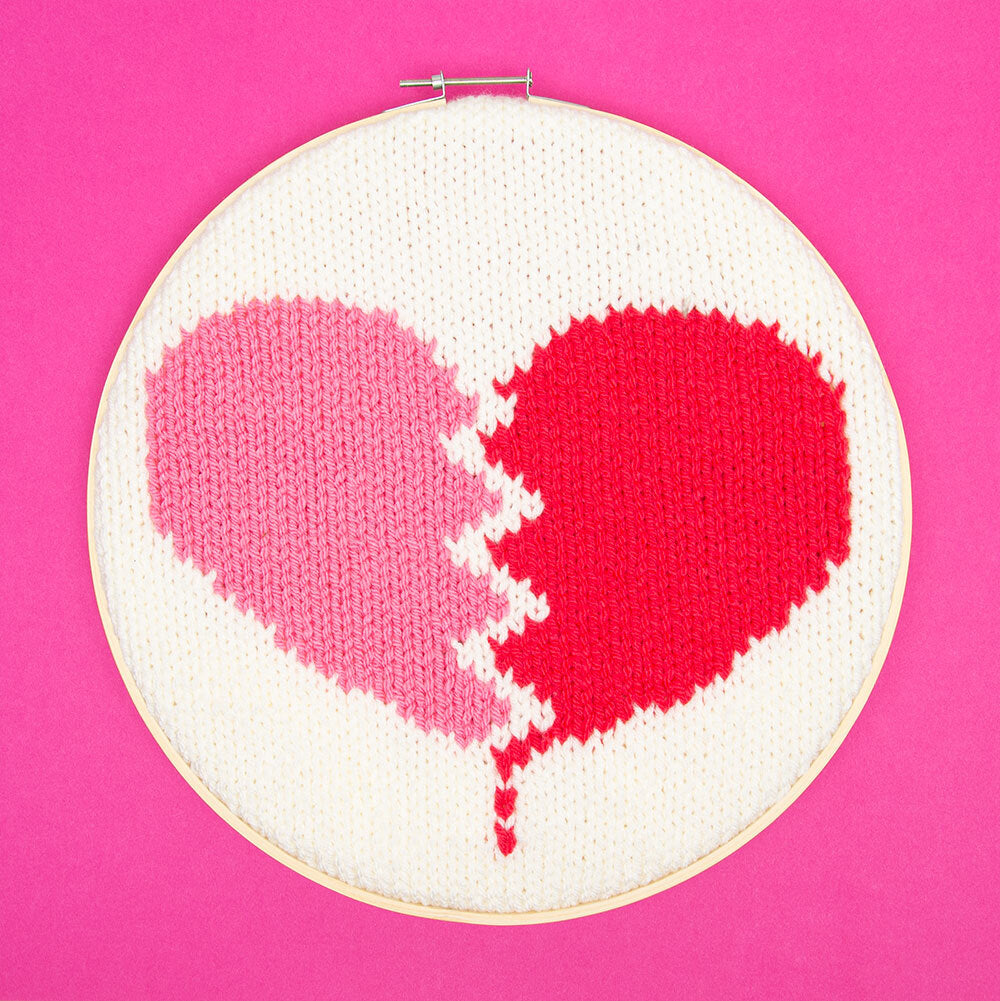 Valentines Interchangeable Motif - Free Jumper Knitting Pattern For Women in Paintbox Yarns Simply Chunky by Paintbox Yarns