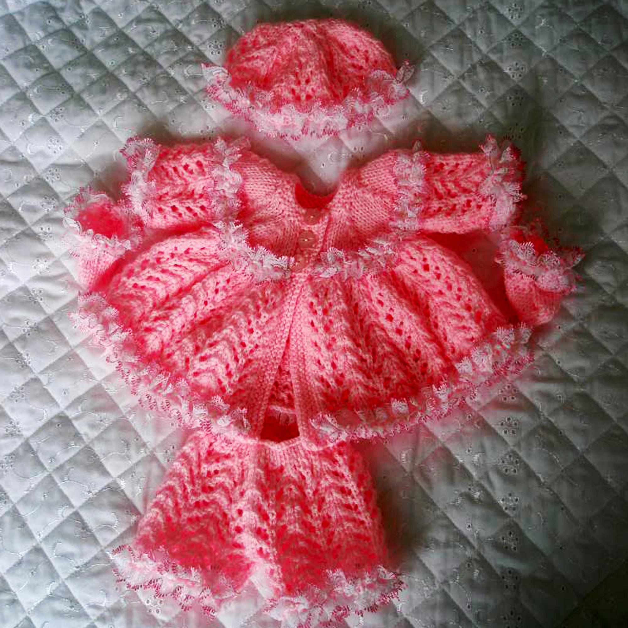 Knitting Pattern, 10&15 inch Dolls clothes, Matinee Coat, leggings, Hat and Shoes