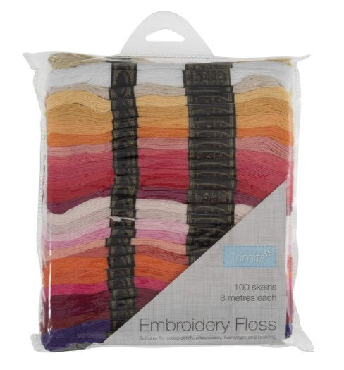 Trimits Stranded Cotton - 100 x 8m skeins