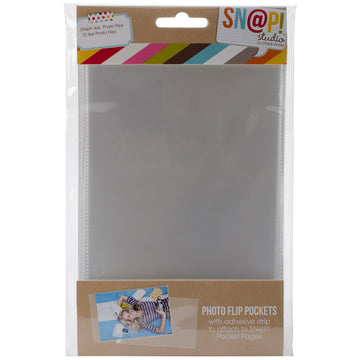 Simple Stories Sn@p! Photo Flips For 6"X8" Binders 12/Pkg - 4"X6"