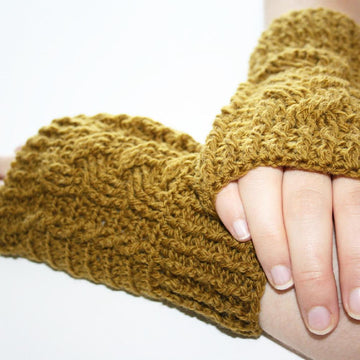 Braided Fingerless Mitts