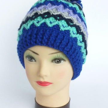 Crochet Aran Baby Beanie Hat