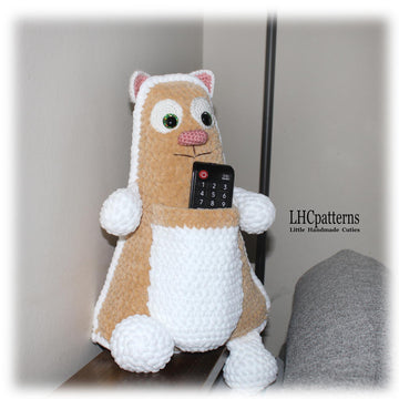 Cat Remote Control Holder / Door Stopper Crochet Pattern