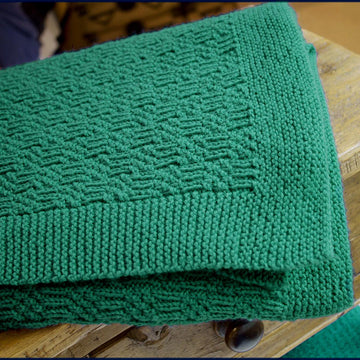 Kingsfold Dorm Room Throw Knitting Pattern
