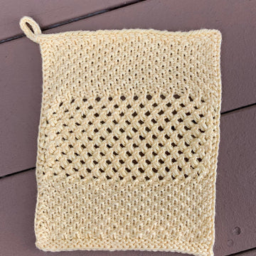 Four Corners Dishcloths - 4 unique loom knit patterns