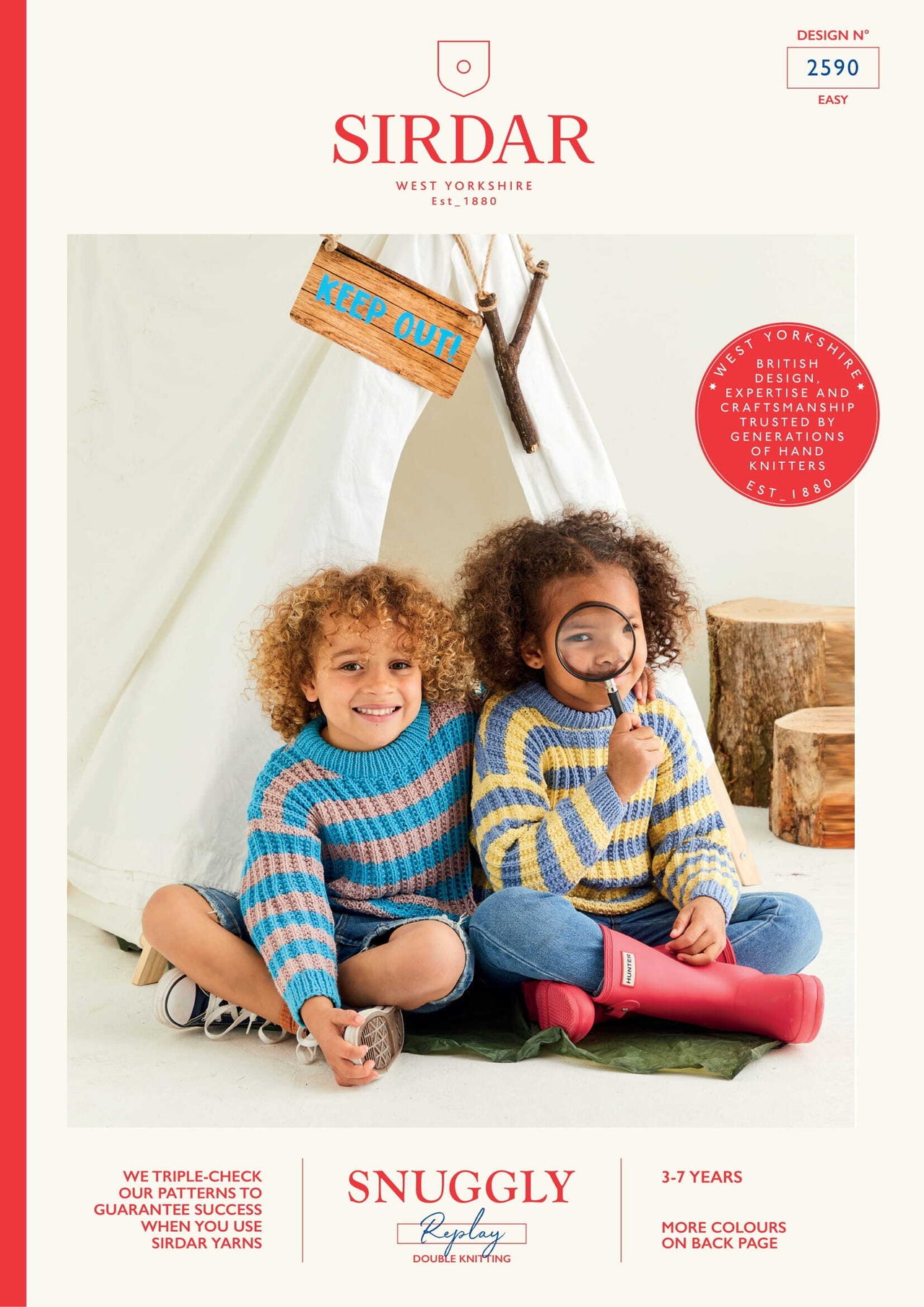 Look Out Hooped Sweater in Sirdar Snuggly Replay - 2590 - Downloadable PDF