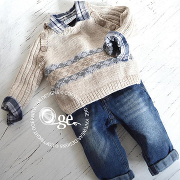 Trendy little man's sweater P091