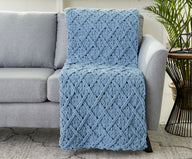 Diamond Lattice Blanket in Bernat Alize Blanket-EZ - Downloadable PDF