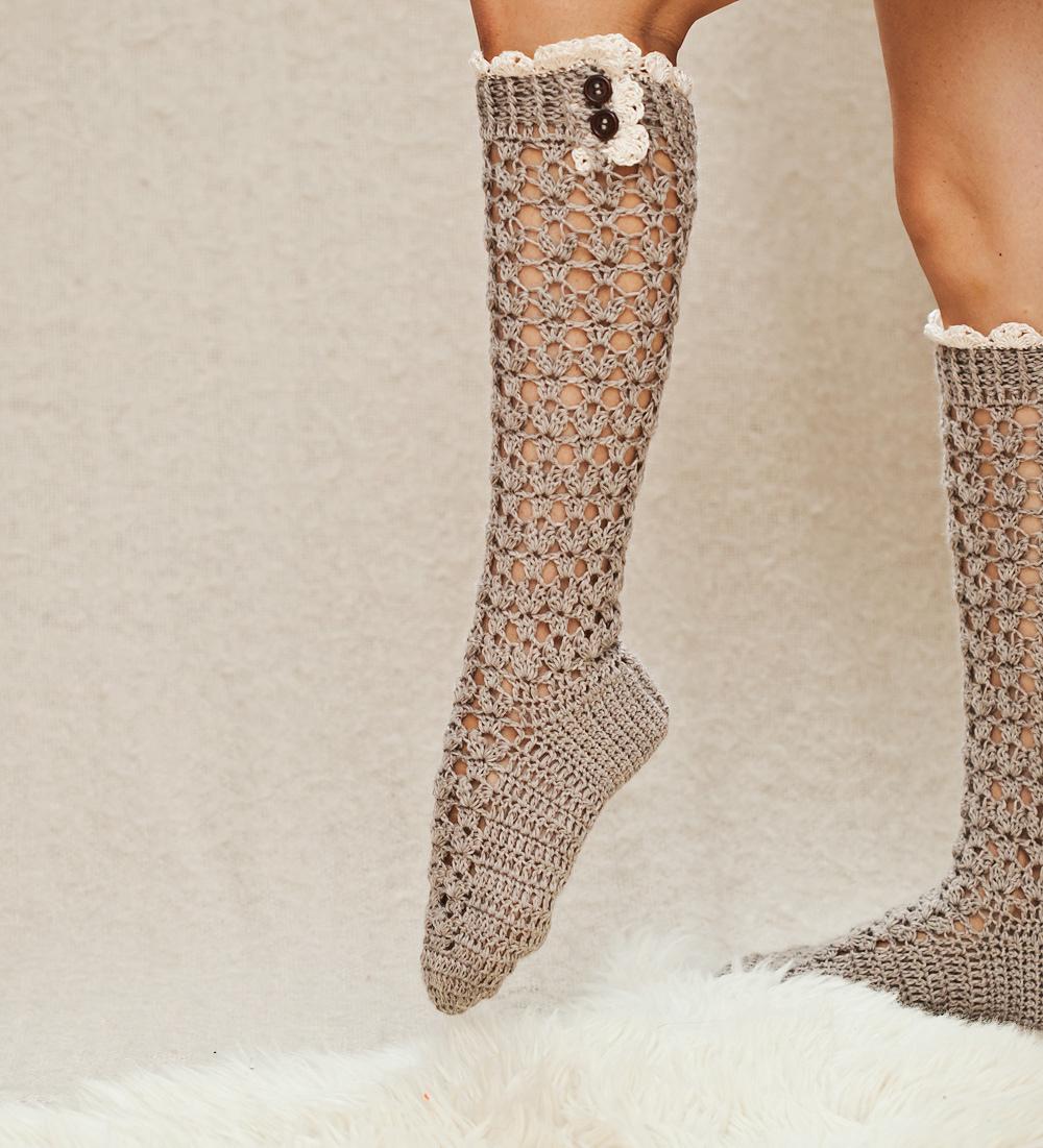 Lux Buttoned Socks