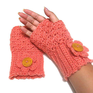 Fingerless mittens shell design
