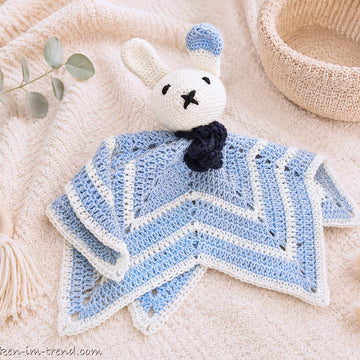 Crochet Pattern Bunny Lovey LORIS | Baby Security Blanket | Rabbit Comforter PDF