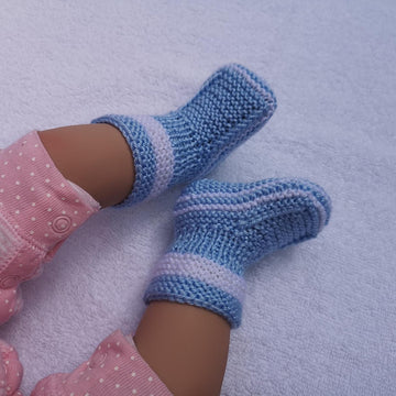 Blue Baby Booties